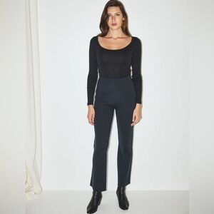 Misha & Puff Pima Cotton Knit Pants Navy Blue